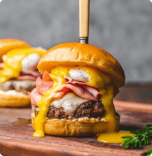 Cheesy Loaded Burger